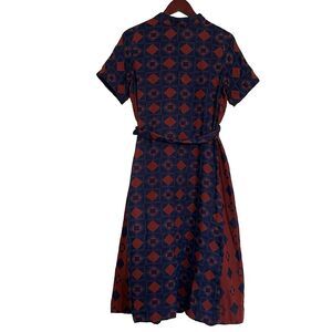 Ace & Jig Margaret Dress Cooper Geometric Double Gauze SZ S